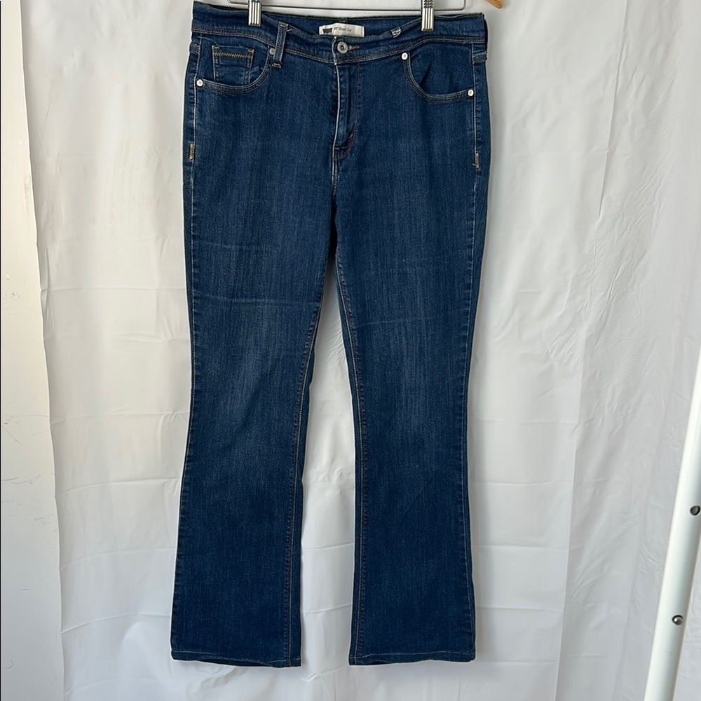 Levi’s Women's Blue Jeans size 12 boot cut western style stretch comfort